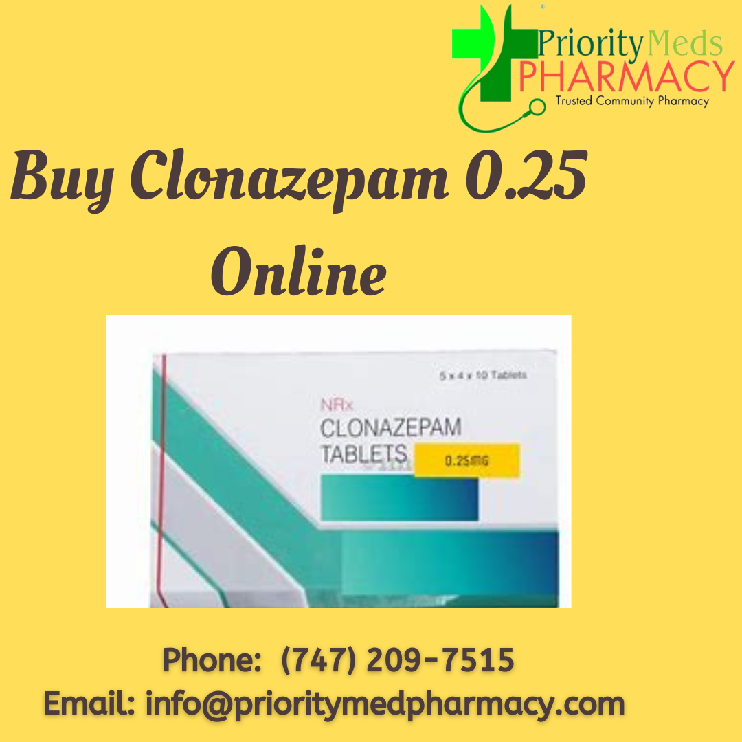 Buy Clonazepam 0.25 Online